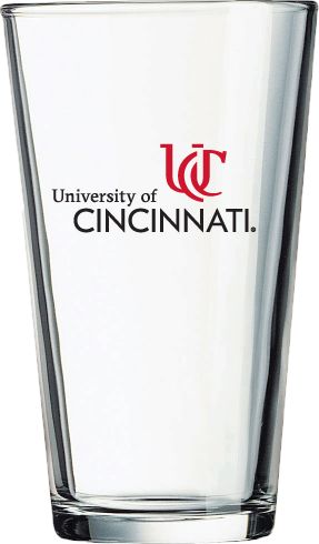 DRINK GLASS 16OZ W/CLEAR/    .