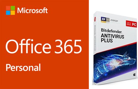 Microsoft Office 365 Personal wih Antivirus 1 Year Software Download - Windows