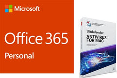 Microsoft Office 365 Personal wih Antivirus 1 Year Software Download - Mac