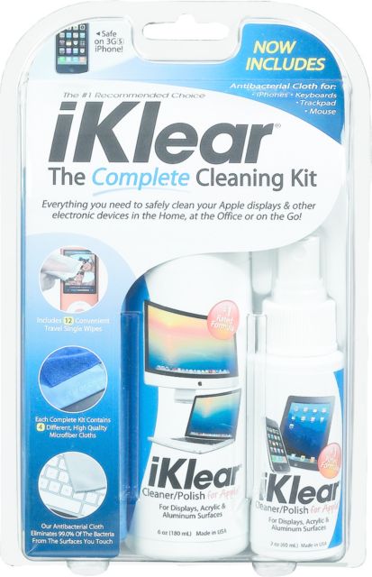 iKlear Complete Cleaning Kit, 2oz/6oz, Blue | IKLEAR | University of ...