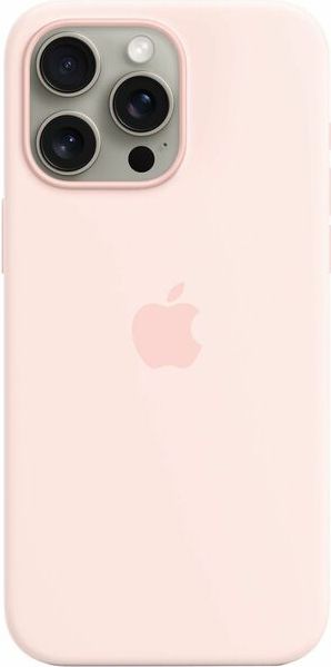 iPhone 15 Pro Max Silicone Case with MagSafe - Light PNK