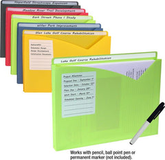 POLY FILE JKTS WRITE-ON 10PK