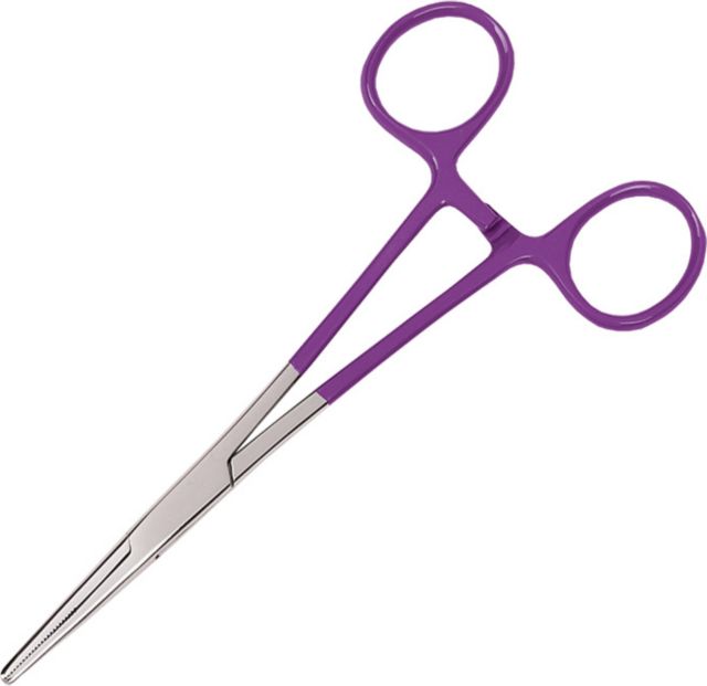 5.5IN COLORMATE KELLY FORCEPS-PURPLE